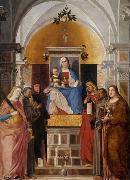 Marcello Fogolino Madonna with child and saints. USA oil painting artist